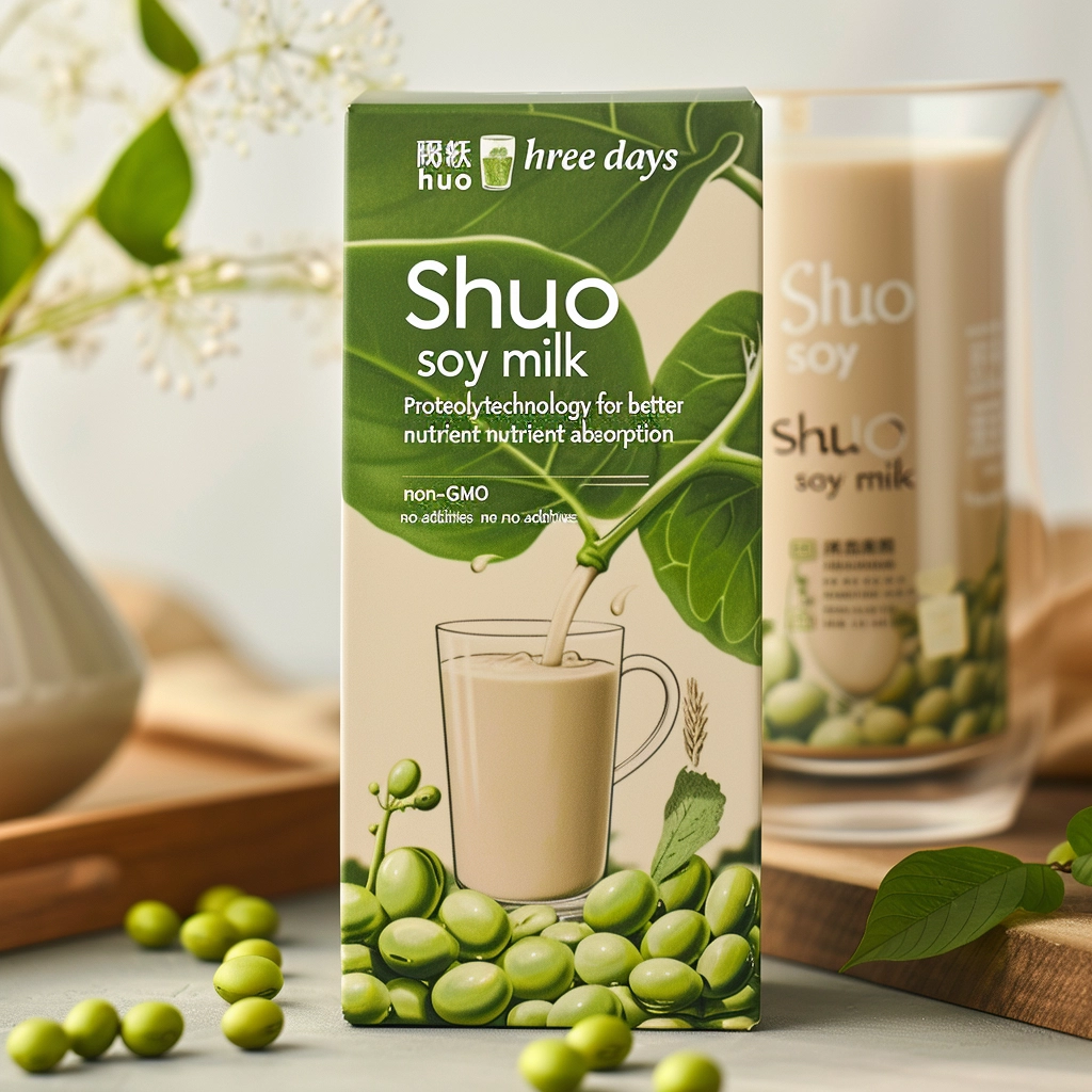 A close-up of soybeans, the primary ingredient used to make soy milk, highlighting its natural origin and plant-based nature.