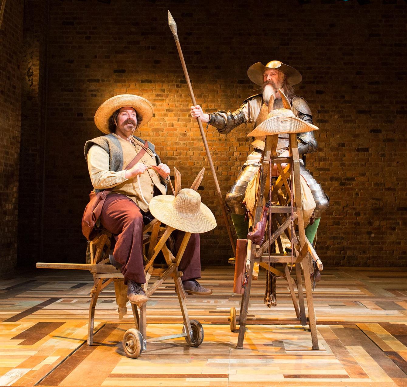 Don Quixote and Sancho Panza on their adventures 