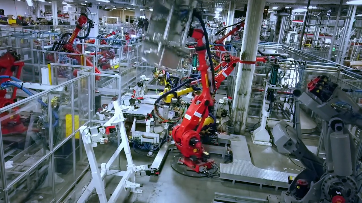 Tesla battery production at Gigafactory 1 
