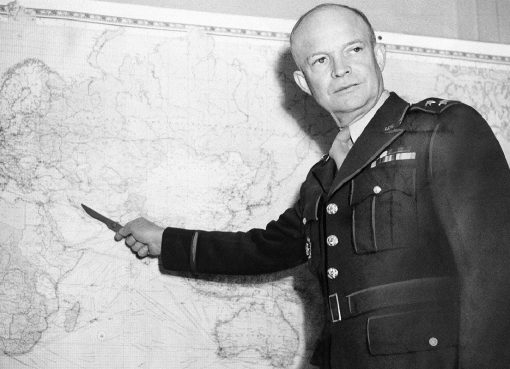 Portrait of Dwight D. Eisenhower, the 34th President of the United States