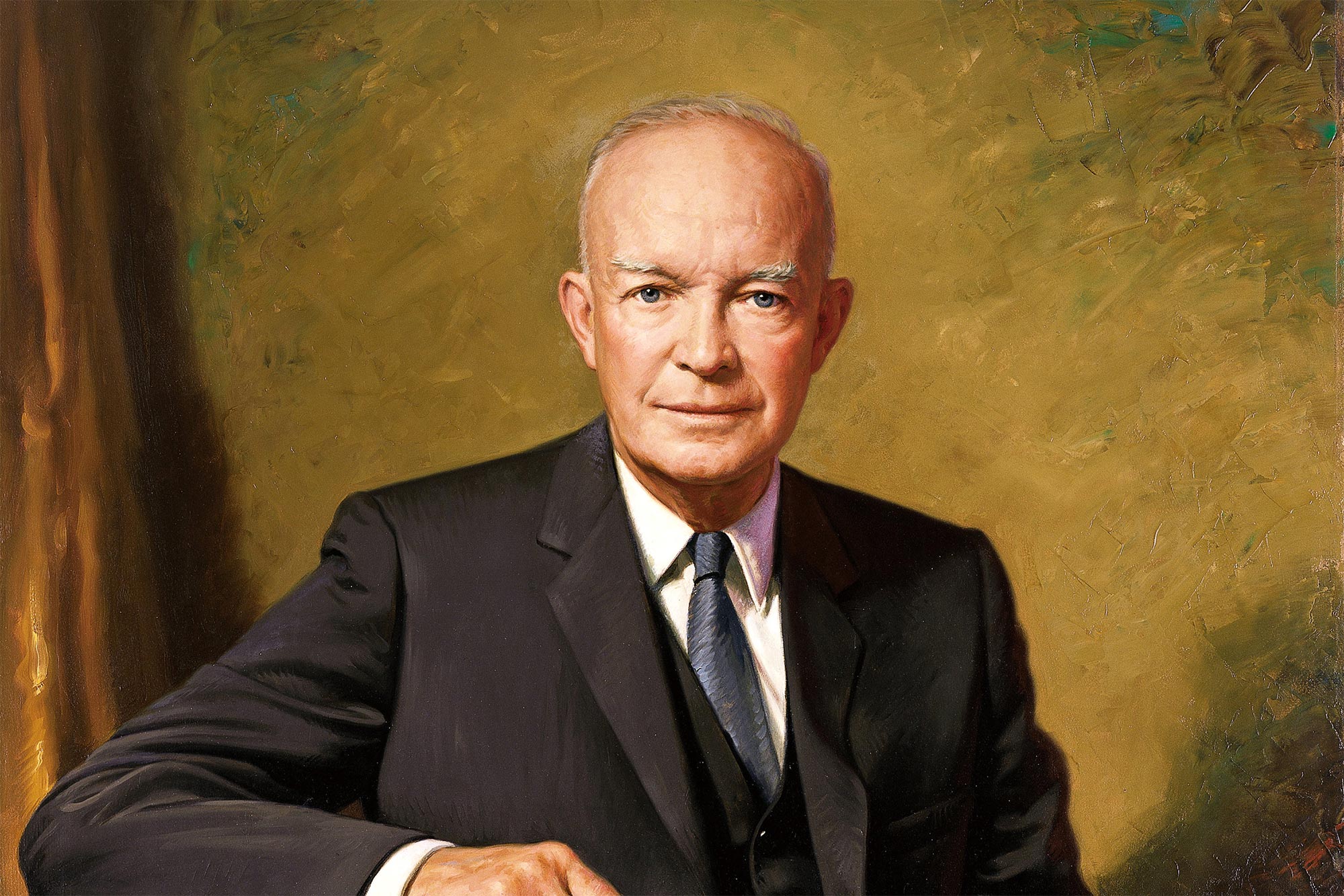 Eisenhower addressing the nation on Cold War policies and defense strategy 