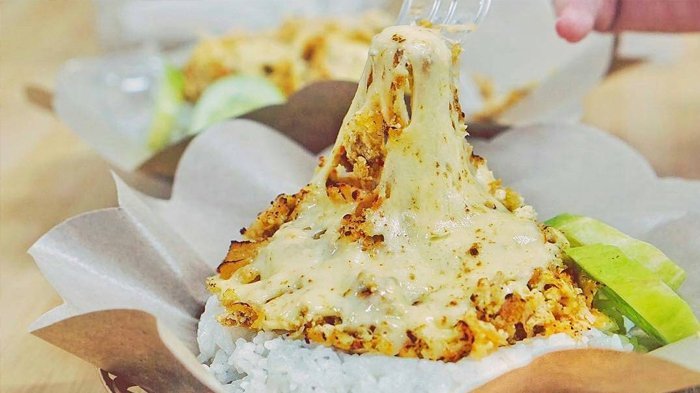 Ayam Geprek Mozzarella